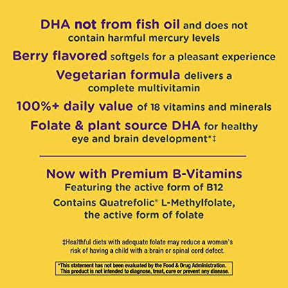 Nature's Way Alive! Complete Premium Prenatal Multivitamin for Women, Healthy Eye and Brain
