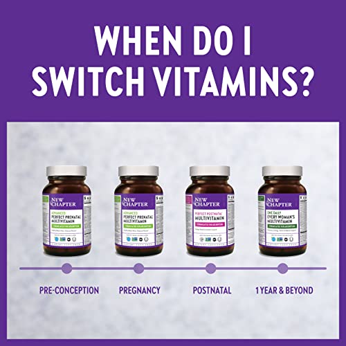 New Chapter Advanced Perfect Prenatal Vitamins - 96ct, Organic, Non-GMO Ingredients