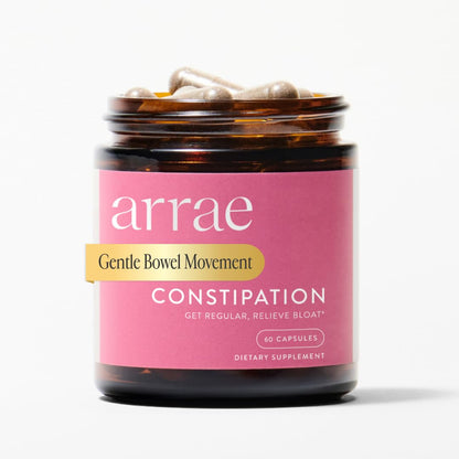 Arrae Constipation Relief Capsules – Gentle, Natural Bowel Support – Clinically Proven for Regularity & Comfort – Non-Stimulant, Overnight Relief – 45 Capsules