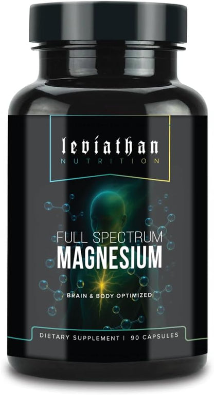 Leviathan Nutrition Full Spectrum Magnesium | with Magnesium L-Threonate, Pidolate, and Glycinate