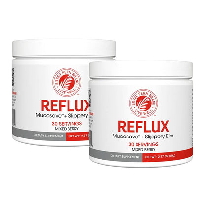 Silver Fern Reflux Digestive Supplement Each Tub = 30 Scoops = 30 Servings | Mucosal Support for Acid Issues - with Mucosave FG and Slippery Elm Bark (1 Tub)