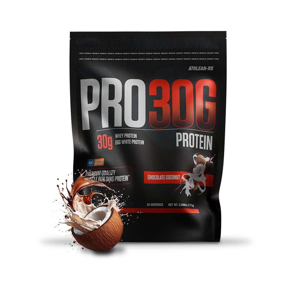 ATHLEAN-X PRO-30G, Premium Whey Protein Isolate Powder, French Vanilla Bean, Gluten-Free, Low Sugar, 30g of High Protein Powder for Muscle Recovery & Growth