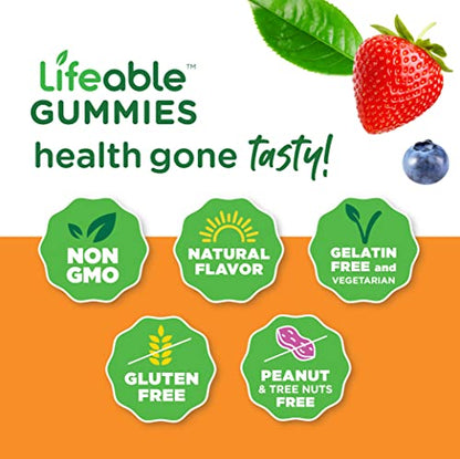 Lifeable Prenatal Multivitamin - Great Tasting Natural Flavor Gummy - Vegetarian Vitamin Supplement