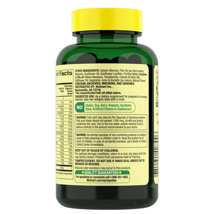 IKJ Mini Prenatal Multi + DHA Complete Multivitamin/Multimineral Supplement Mini Softgels