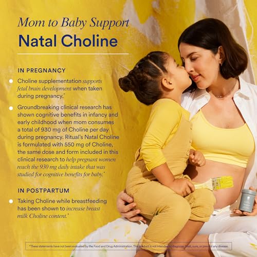 Ritual Postnatal Mom-to-Baby Set, Postpartum Multivitamin and Natal Choline Supplements