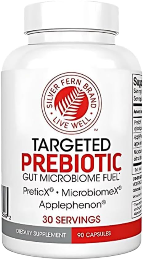 Silver Fern Brand Prebiotic Supplement 90 Capsules (30 Servings) | XOS Fiber & Polyphenol Blend