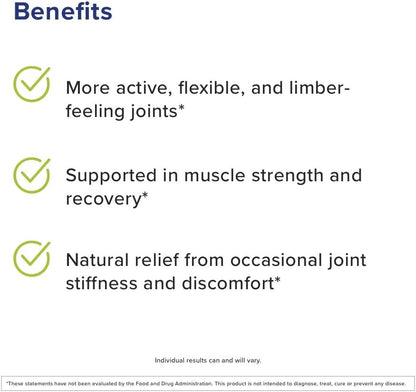 Peak Mobility Plus Advanced Joint and Flexibility Support Formula, 60 Count | Support Flexibility and Range of Motion, 3 Capsules Daily, Sugar & Artificial Sweetener Free, Antixodants & Polyphenols