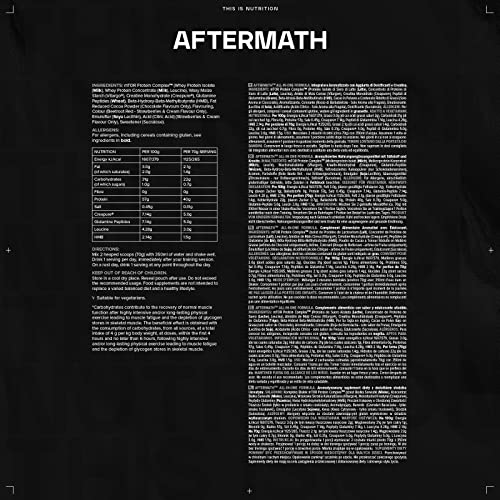 Bulk Aftermath, All in One Whey Protein Isolate Powder, Double Chocolate Peanut, 2.1 kg,