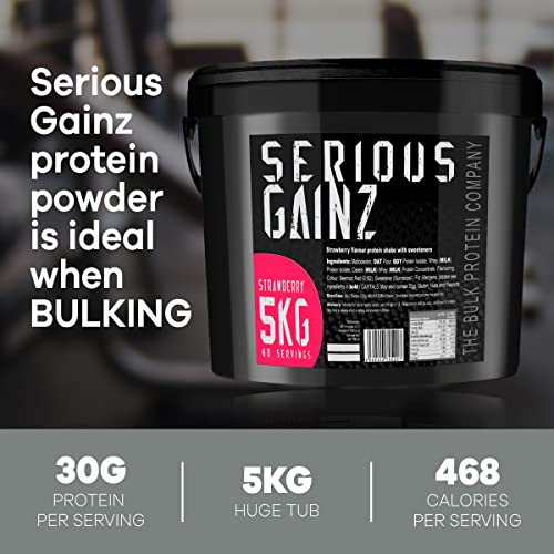 The Bulk Protein Company, SERIOUS GAINZ - Whey Protein Powder - Weight Gain, Mass Gainer