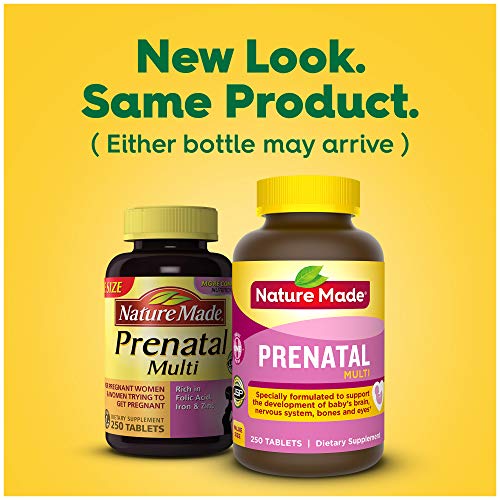 Nature Made Prenatal Multivitamin with Folic Acid, Prenatal Vitamin and Mineral Supplement