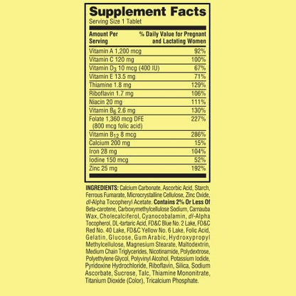 Spring Valley Prenatal Vitamins-Multivitamin Multimineral for Pregnant and Nursing Women