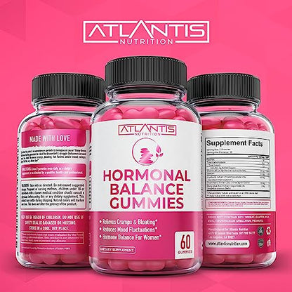 Hormonal Balance For Women & PMS Relief Gummies - Alleviates Cramps, Bloating, Mood Swings