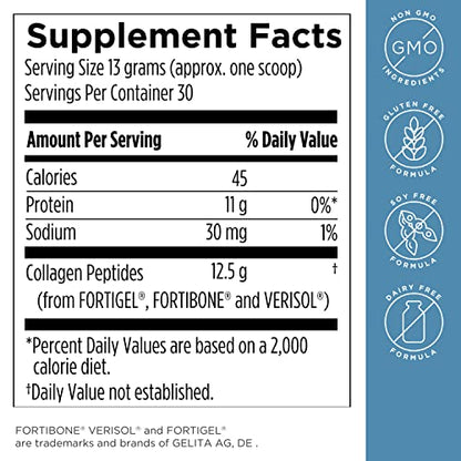 Designs for Health Whole Body Collagen Powder - Pure Collagen Peptides Supplement for Bone, Skin + Joint Support - Flavorless Drink Mix for Water, Shakes + Smoothies (30 Servings / 390g)