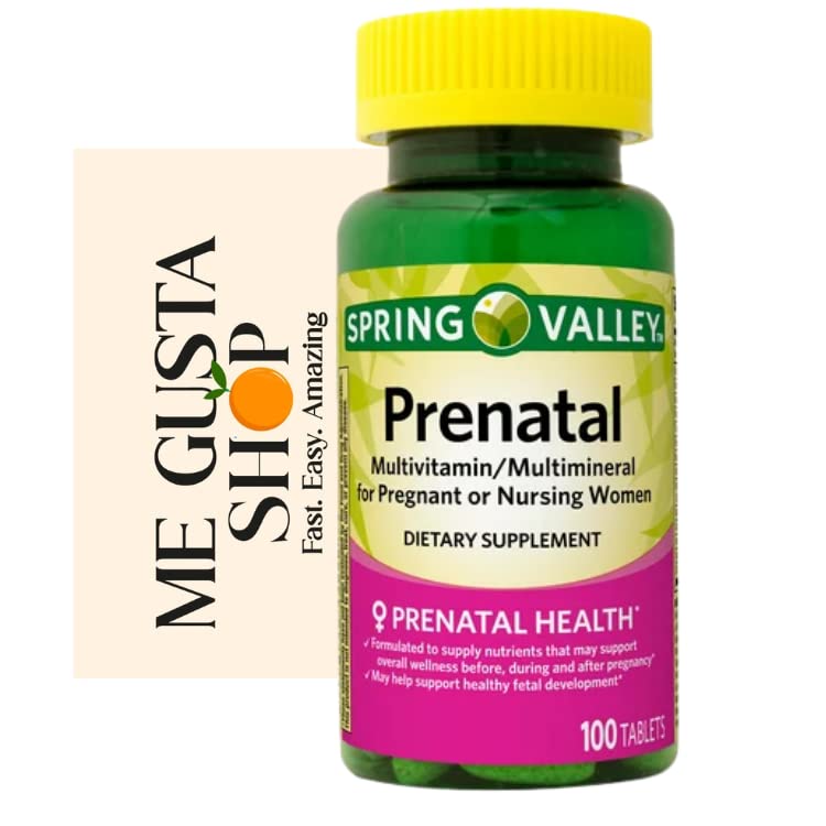 Spring Valley Multimineral Prenatal Multivitamin Tablets Dietary Supplement