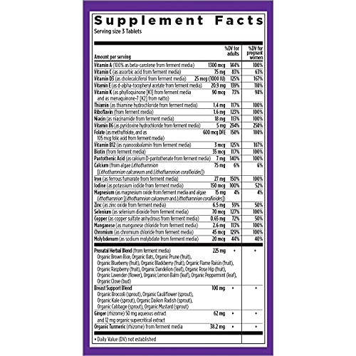 New Chapter Advanced Perfect Prenatal Vitamins - 96ct, Organic, Non-GMO Ingredients