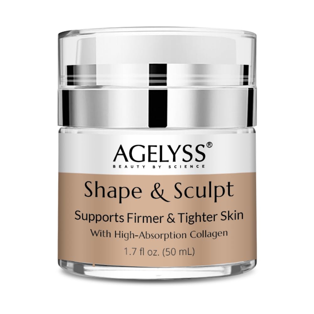Agelyss Shape & Sculpt - Body Cream - Firm, Plump & Hydrate Skin - Paraben-Free, Cruelty-Free - 1.7 FL OZ - Pack of 1