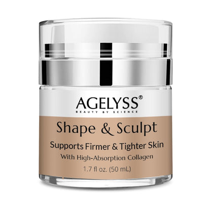 Agelyss Shape & Sculpt - Body Cream - Firm, Plump & Hydrate Skin - Paraben-Free, Cruelty-Free - 1.7 FL OZ - Pack of 1