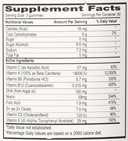 Lutrovita Sugar Free Pre-Natal Orange & Touch of Banana, 180 Count