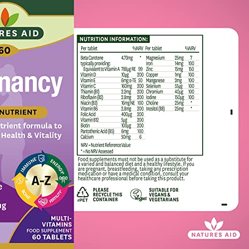 Natures Aid Prenatal Support , 60 Tablets