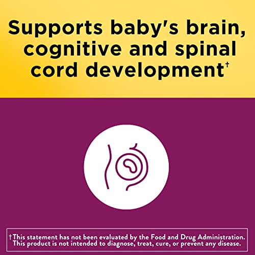 Nature Made Prenatal Multivitamin with Folic Acid, DHA and Choline, Dietary Supplement
