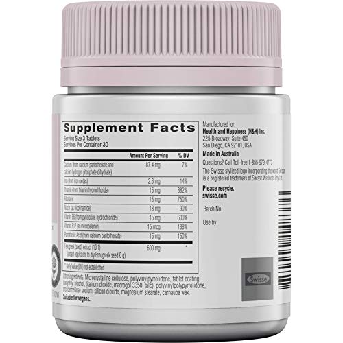 Swisse Premium Ultinatal Breastfeeding Support | Lactation Supplement Helps Increase Breastmilk