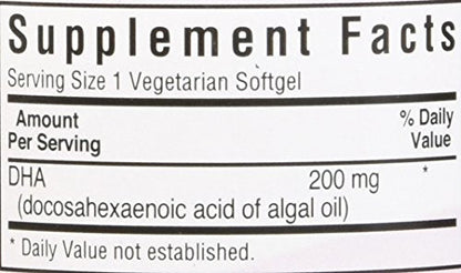 Bluebonnet Early Promise Prenatal Gentle DHA 200 mg Vegetable Capsules, 30 Count