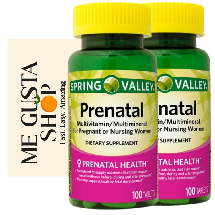 Spring Valley Multimineral Prenatal Multivitamin Tablets Dietary Supplement