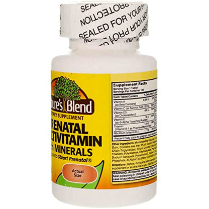 Nature's Blend Multivitamin Prenatal Formula 100 CT (Pack of 2)