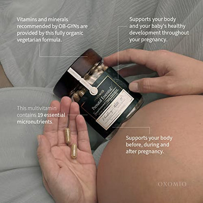OXOMIO - Prenatal Essential - Prenatal Fermented Organic Multivitamin Higher bioavailability