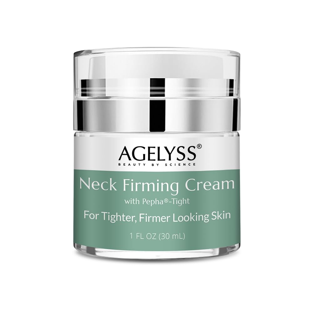 Agelyss Neck Firming Cream - With Pepha-Tight and Gatuline Expression - Paraben-Free, Cruelty-Free, Vegan - 1 FL OZ - Pack of 1