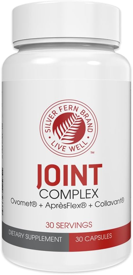 Silver Fern Joint Complex Daily Joint Support 30 Capsules, 30-Day Supply | AprèsFlex Boswellia, Ovomet Eggshell Membrane & Type II Collagen