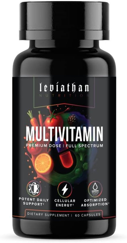 Leviathan Multi Vitamin | Full Spectrum - DeltaGold Tocotrienol Vitamin E, Magnesium, Zinc, Iodine, Chromium & More