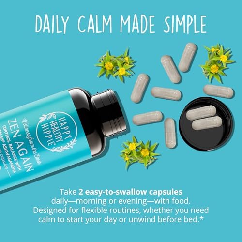 Happy Healthy Hippie Zen Again Cortisol Manager & Vegan Collagen Builder