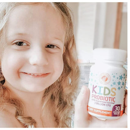 Silver Fern Brand Kids Ultimate Probiotic - 1 Bottle - 30 Chewable Tablets | Sugar & Gluten Free - Children's Dietary Supplement - DNA & Survivability Verified - Digestive & Immune Support