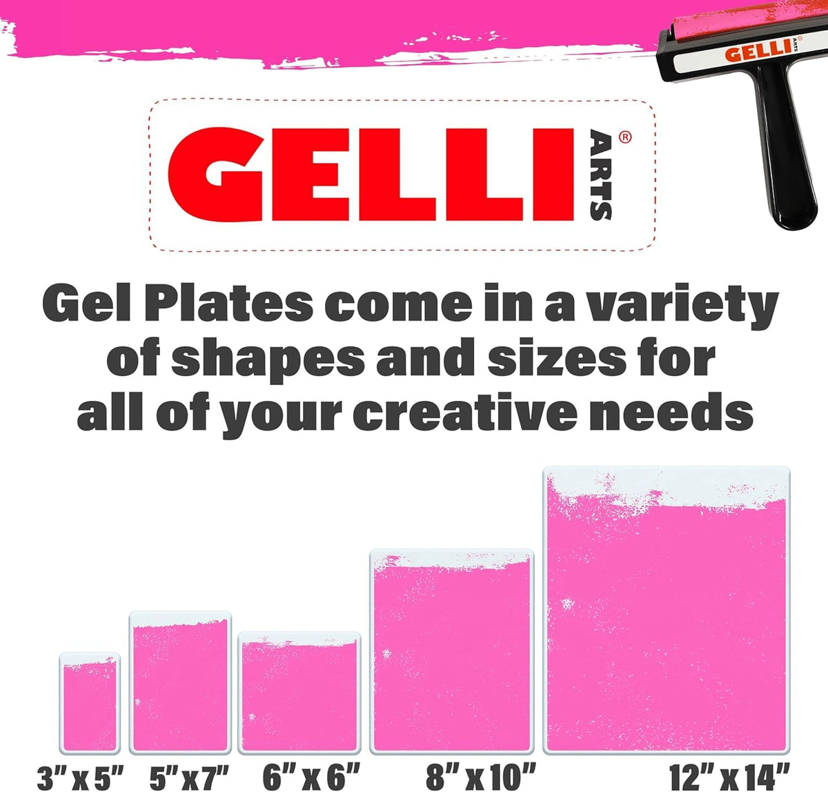 Gelli Arts Gel Printing Plate - 8" X 10" Gel Plate, Reusable Gel Printing Plate, Printmaking Gelli Plate for Art, Clear Gel Monoprinting Plate, Gel Plate Printing for Arts and Crafts