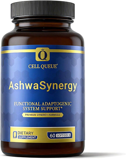 Adaptogen Cortisol Manager - NooGandha® & Shoden® Dual Ashwagandha | 35% Withanolide Glycosides for Healthy Cortisol Levels, Relaxation, Stress Relief, Calm Focus & Daily Balance - 60 Softgels