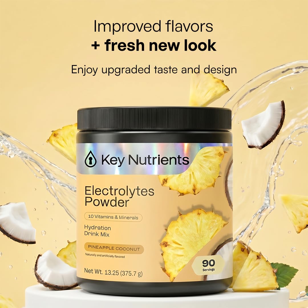 KEY NUTRIENTS Multivitamin Electrolyte Packets, No Sugar Variety Pack, 10Ct