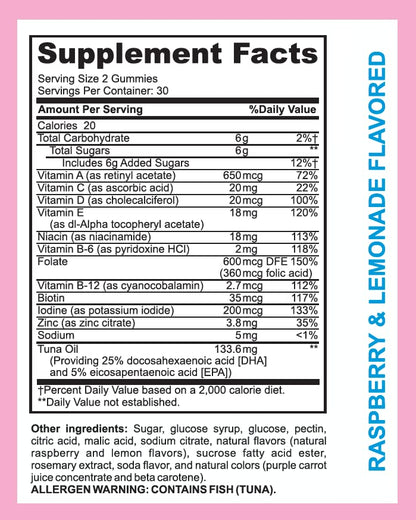 LifeSource Vitamins Prenatal Multi-Vitamins & Minerals with DHA - Omega 3 / Proprietary Formula