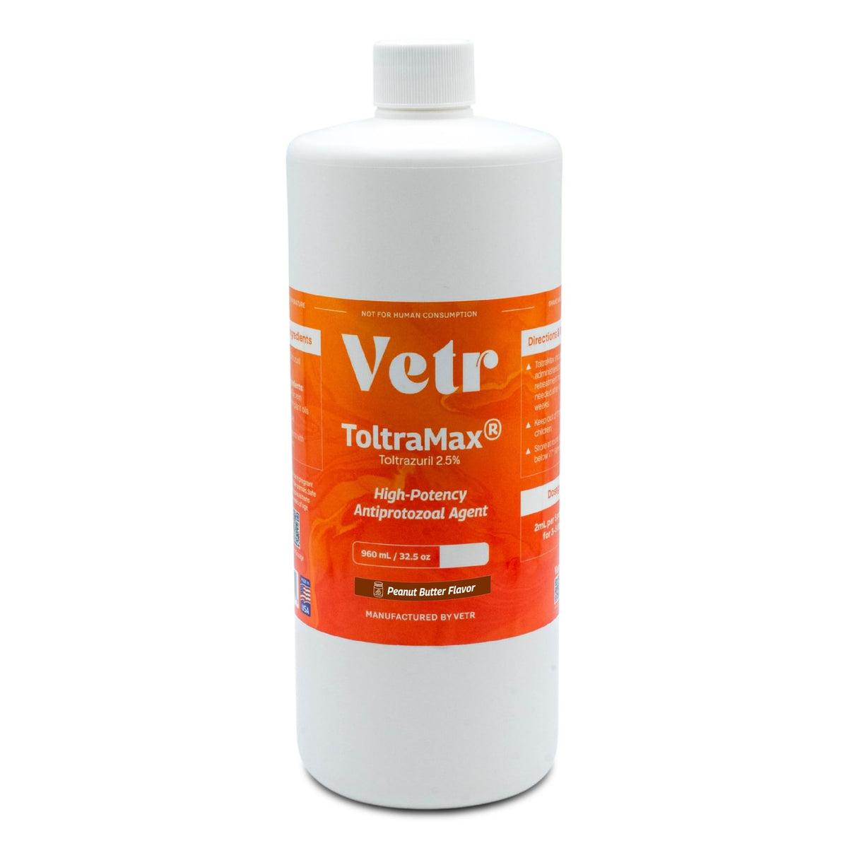 Toltrazuril 5.0% for Horses, Dogs, Cats, 60mL/2 Ounce, for Non-Food Chain Animals