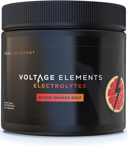 Celtic Sea Salt Electrolyte Powder: Magnesium Glycinate & Taurate - Ionic Trace Minerals & Potassium Hydration Booster - Zero Sugar, 30 Servings - Blood Orange Bolt
