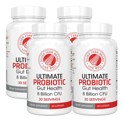 Silver Fern Brand Ultimate Probiotic - Probiotics for Women & Men | 8 Billion CFU Spore-Forming Gut Health Supplement - DNA Verified, Vegan, Shelf-Stable, High Survivability - 60 Capsules