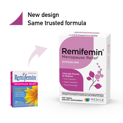 Remifemin - Menopause Symptoms Relief - Clinically Proven Ingredients - Menopause Supplements