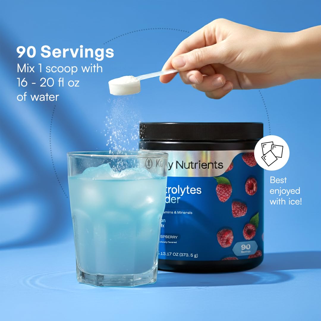 KEY NUTRIENTS Potassium Multivitamin Electrolytes Powder, Lemonade, 90 Serv