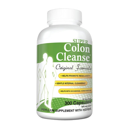 Health Plus Super Colon Cleanse Original Formula Powder, 15 oz, 42 Servings | Classic formula with psyllium husk and senna leaf; may support occasional constipation relief and digestive regularity