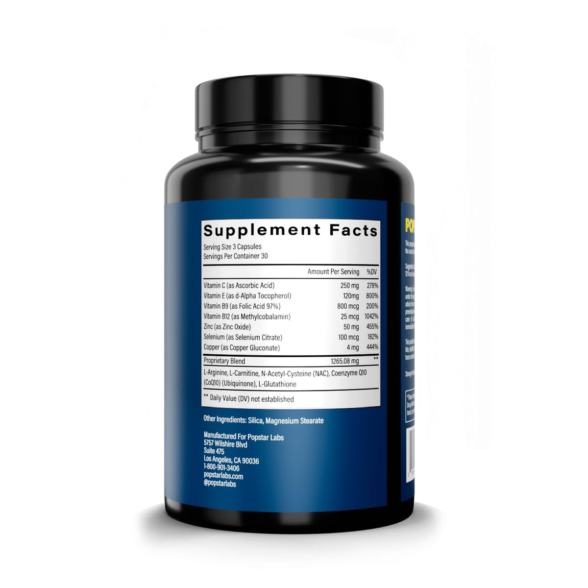POPSTAR Fertility Supplement for Men - Doctor Formulated Men's Prenatal Vitamins
