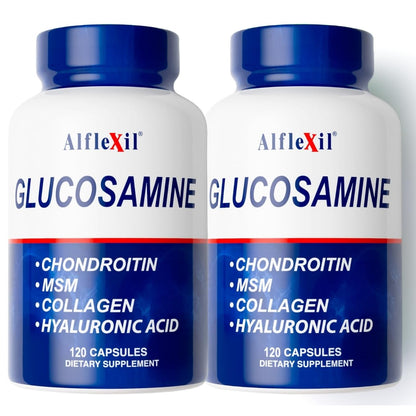 Glucosamine Plus Chondroitin Cream with MSM & Collagen, Supports Healthy Joints, Joint & Muscle Pain Relief, Improves Mobility, Fast Absorption, and Moisturizes Skin, 4 Oz.