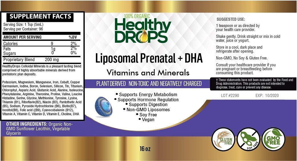 Liposomal Prenatal Vitamins - Minerals and DHA