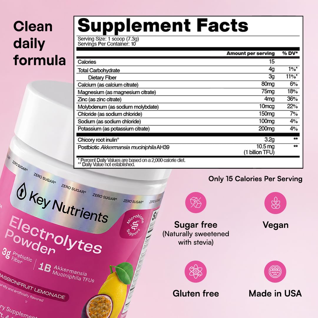 KEY NUTRIENTS Multivitamin Electrolyte Packets, No Sugar Variety Pack, 10Ct