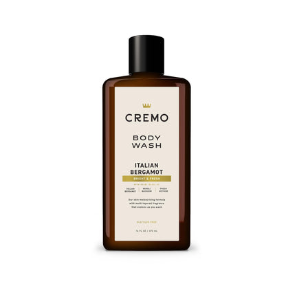 Cremo Body Wash for Men, Rich-Lathering Italian Bergamot, 16 Fl Oz