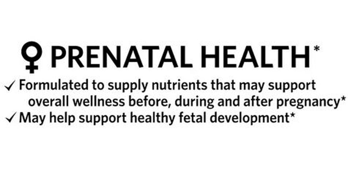 4 TOP CARE Prenatal Multivitamin/Multimineral for Pregnant and Nursing Women Dietary Supplement Tablets